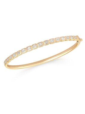 Wristwear Modern 14K (or 18k upon request) Yellow Gold Diamond Bracelet
